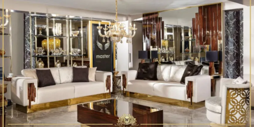 açık renk art deco koltuk takımı